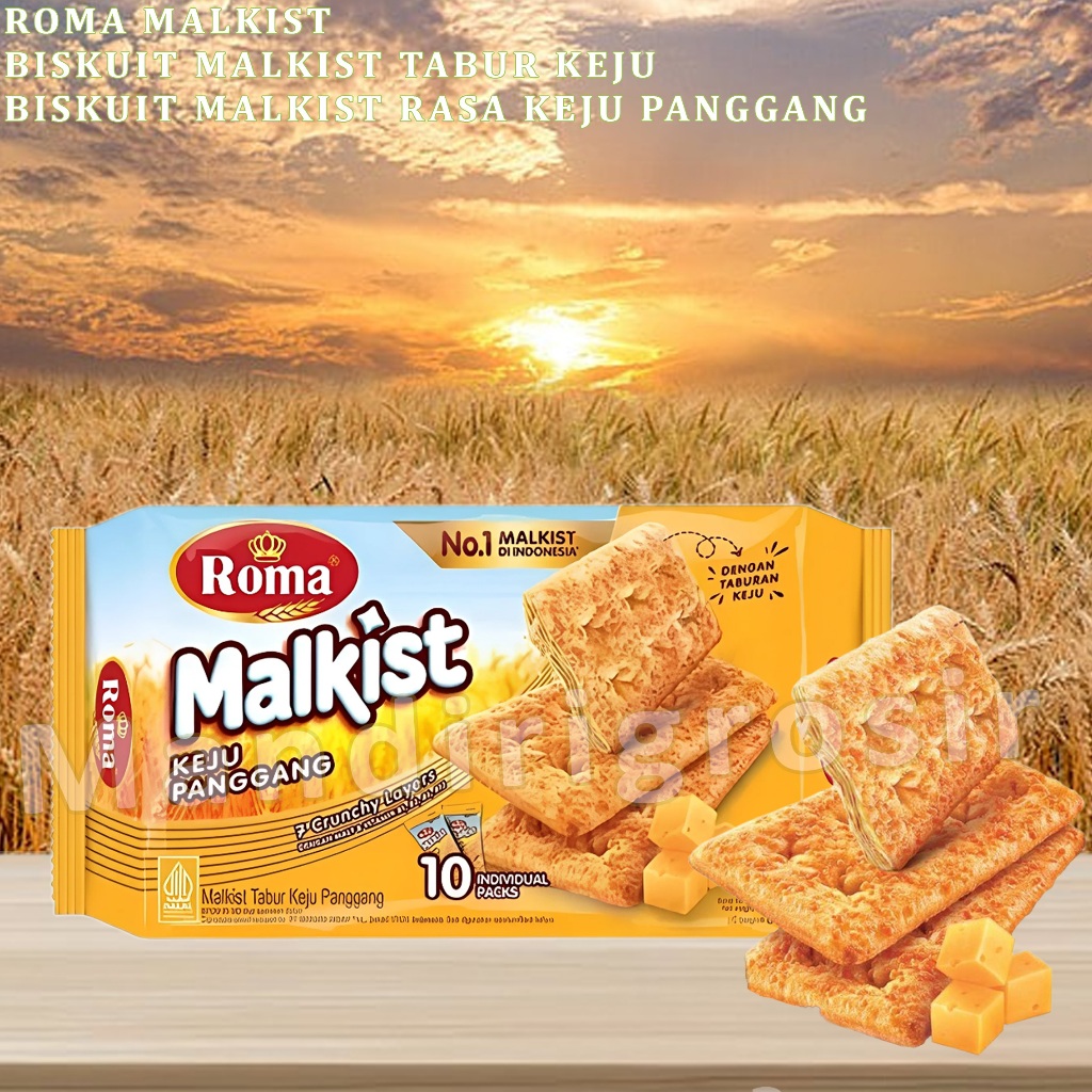 

Biskuit Malkist * Biscuit Roma Malkist * Biskuit Tabur Keju Panggang * 110gr