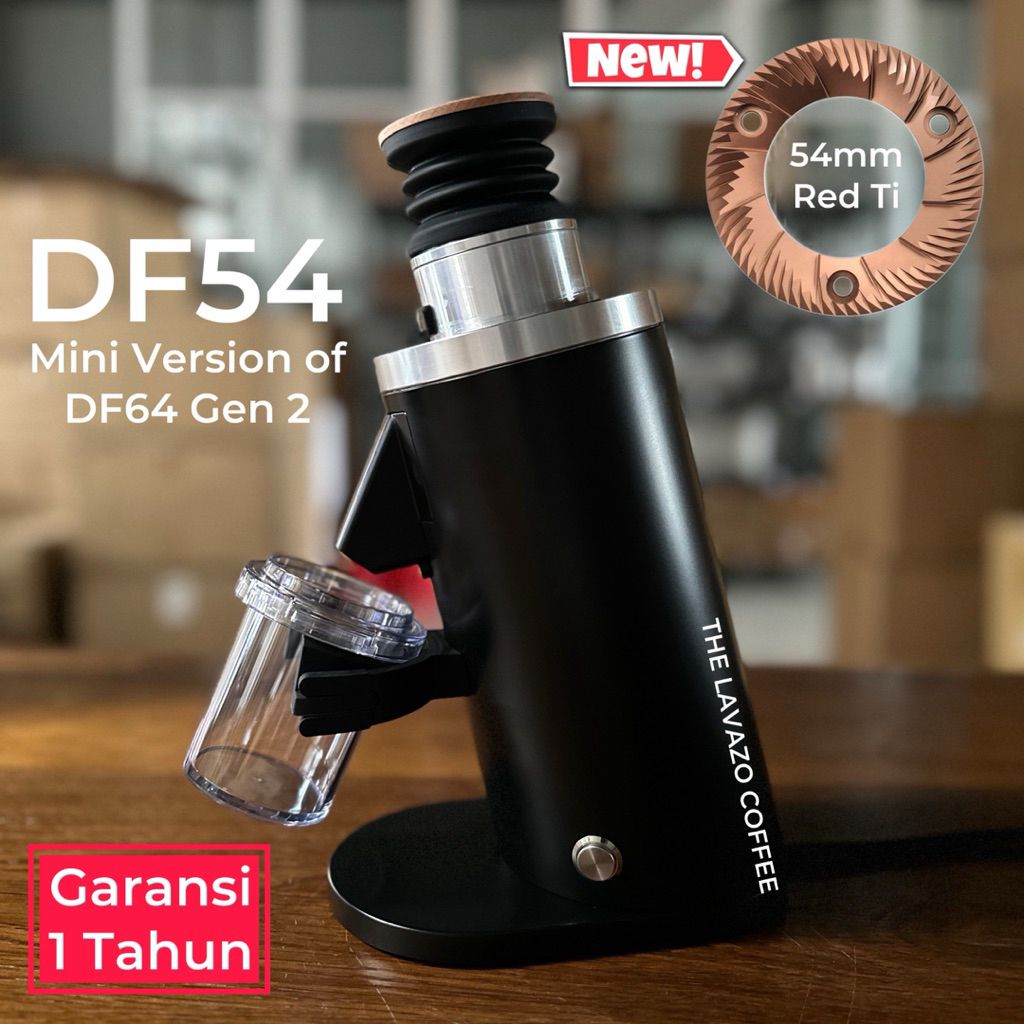 Electric Espresso Coffee Grinder DF54 Gen II Red Ti Burr | Grinder Biji Kopi Espresso V60 Brew