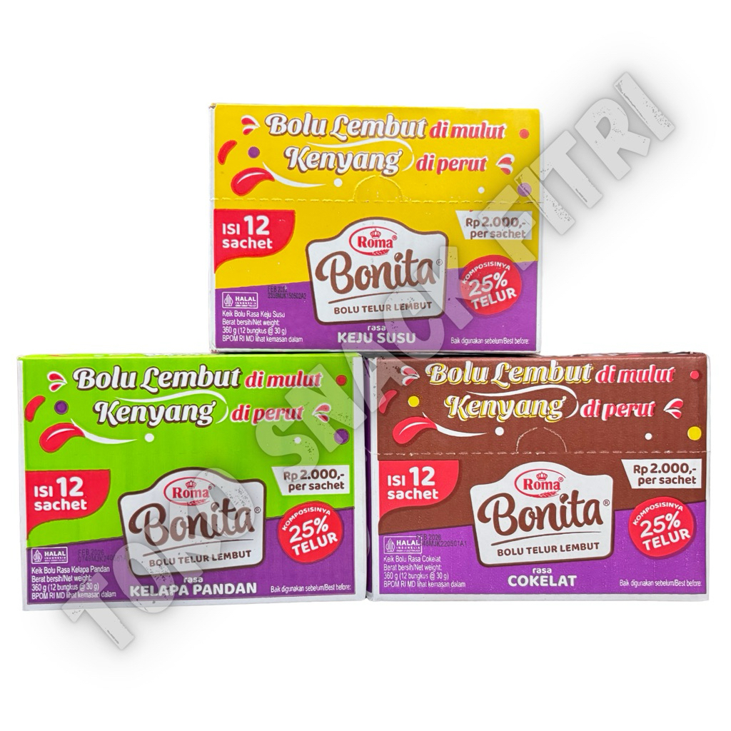 

ROMA BONITA BOLU TELUR 1 BOX