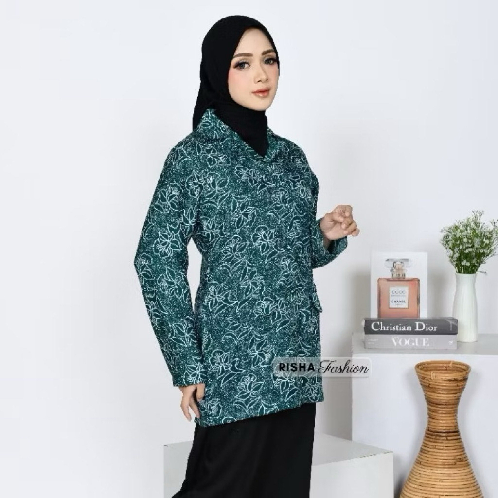 Baju Batik Blouse PKK Nasional Wanita Terbaru Lapis Furing