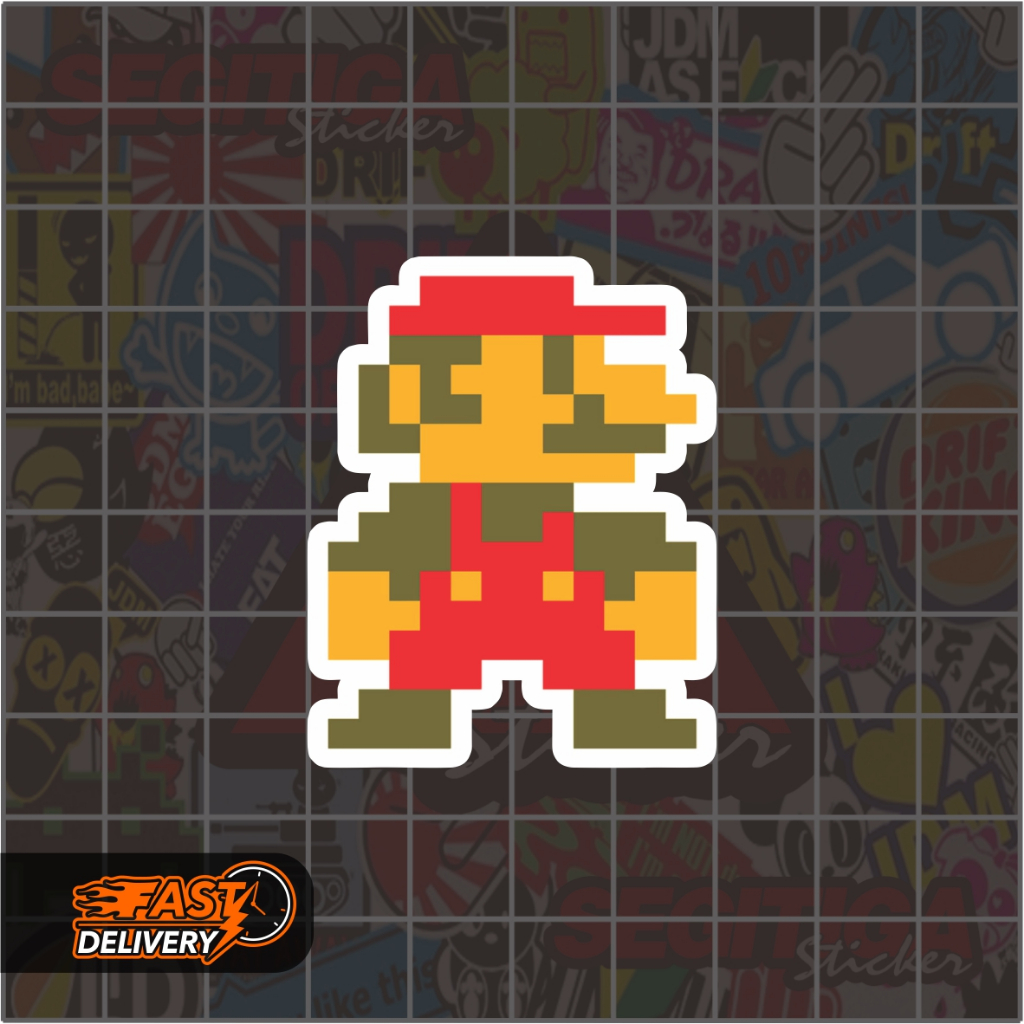 

Sticker Super Mario Pixel Ukuran 4 x 5 Cm