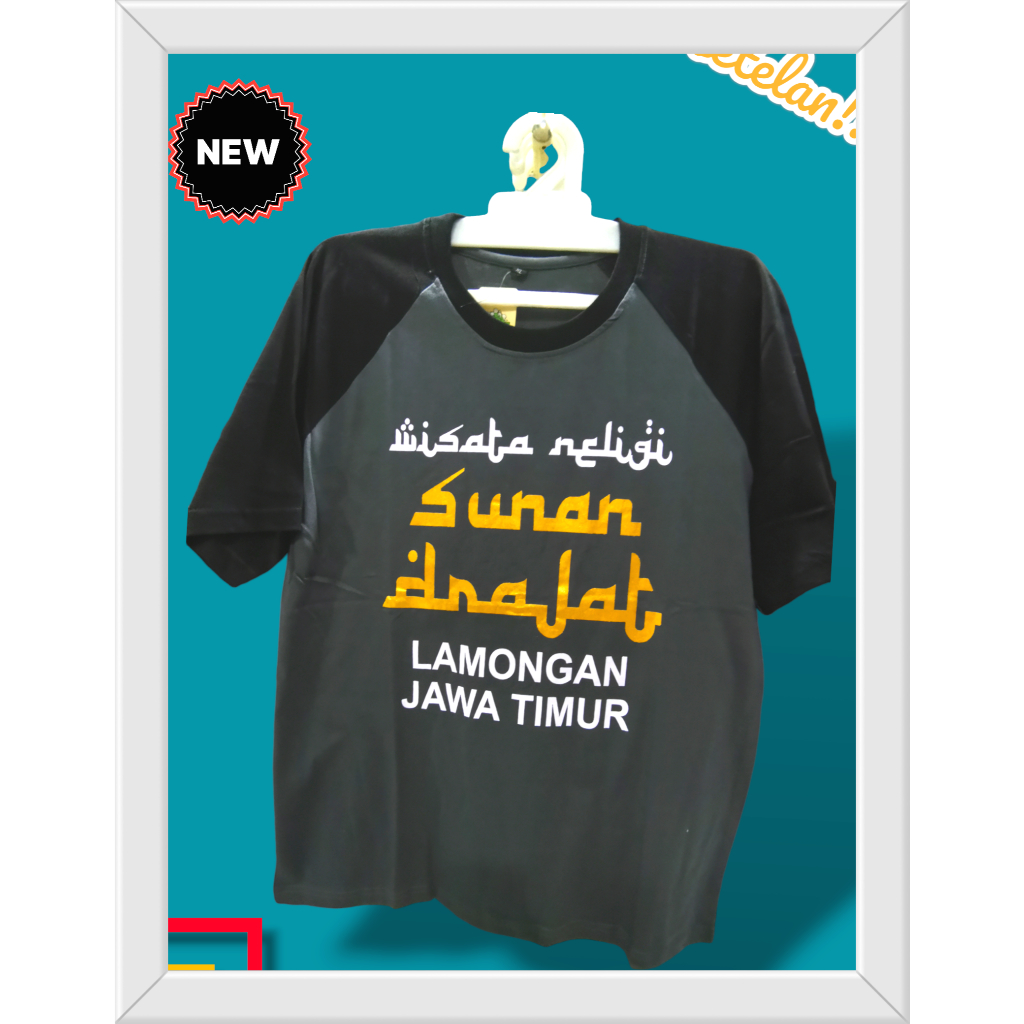 Kaos Sunan Drajat Pria Dan Wanita Lengan Pendek |Baju Kombinasi Kaligrafi
