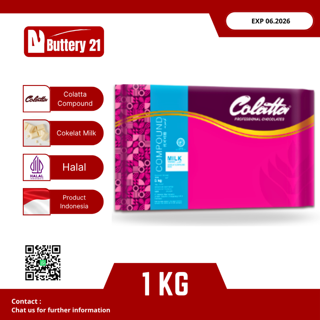 

COLATTA COMPOUND MILK 1 KG/COLLATA MILK/COLLATA MILK/COLLATTA MILK/COKELAT BATANG SUSU