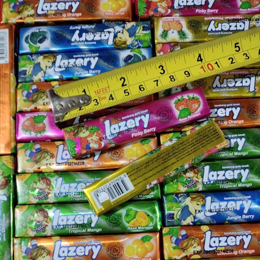 

LAZERY PERMEN LUNAK MIX 10 PCS