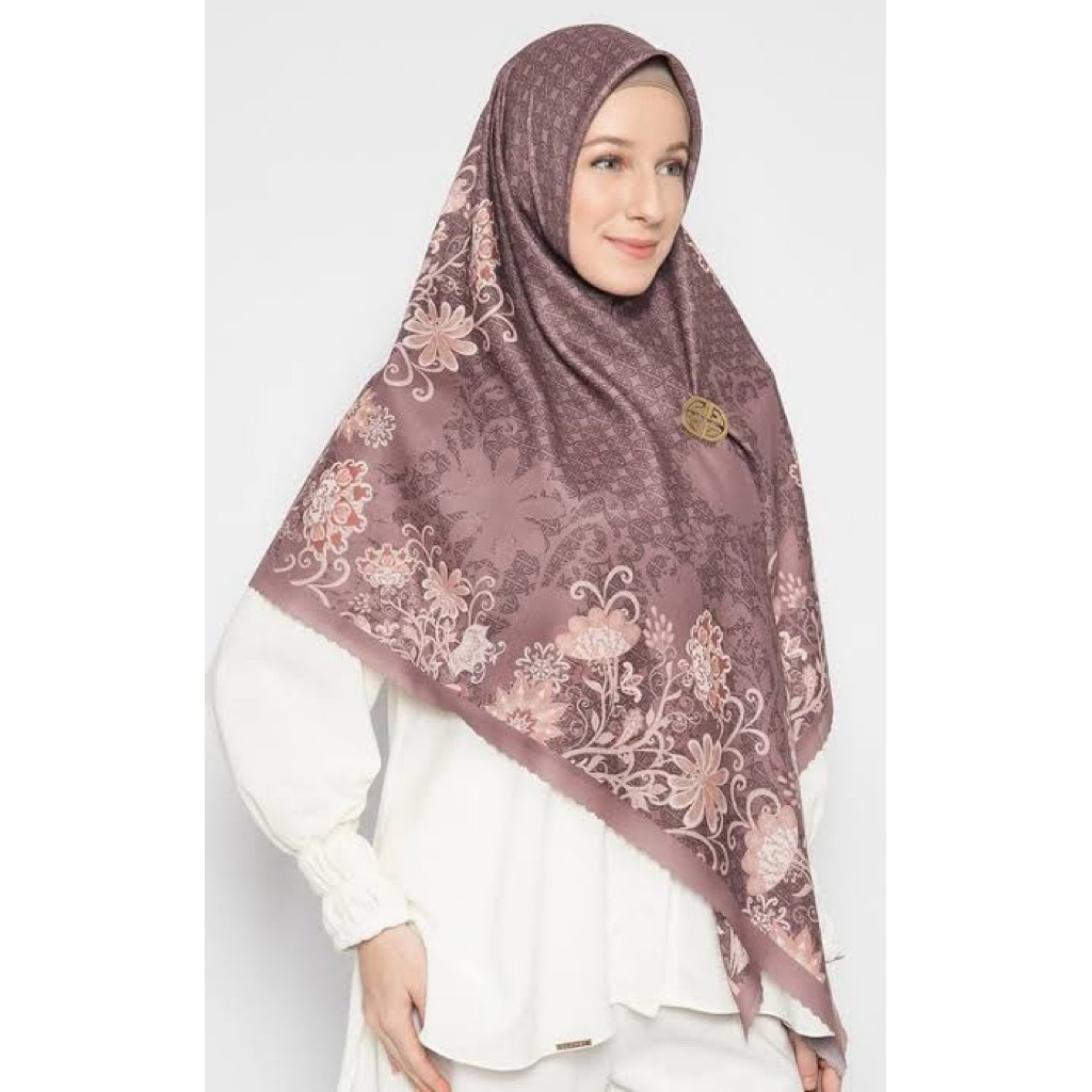 1058 Hijab Segi Empat motif || Denai Syari || 130*130