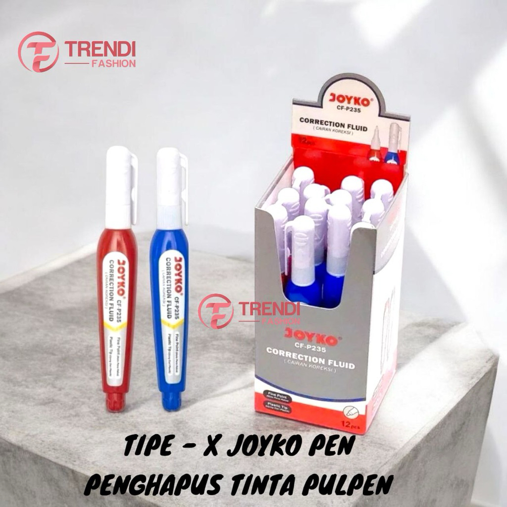 

Tipe X Pen Correction Tipe X Joyko Penghapus Tinta Pulpen Trendi Fashion
