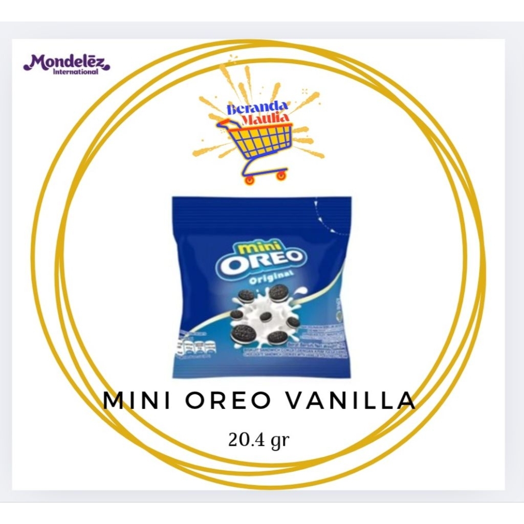 

Oreo Mini rasa vanila / coklat / stroberi Kemasan 20.4gr isi 6 bungkus / pack
