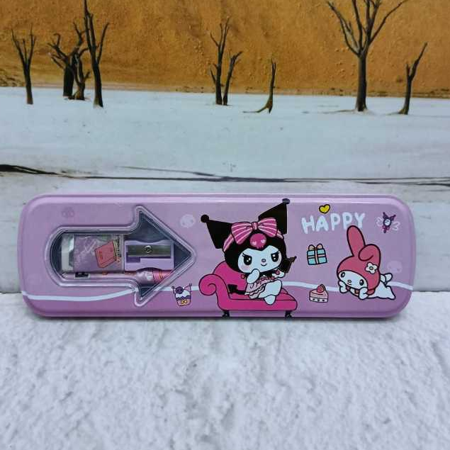 

KOTAK PENSIL KALENG ada ISI model PANAH/PENCIL CASE