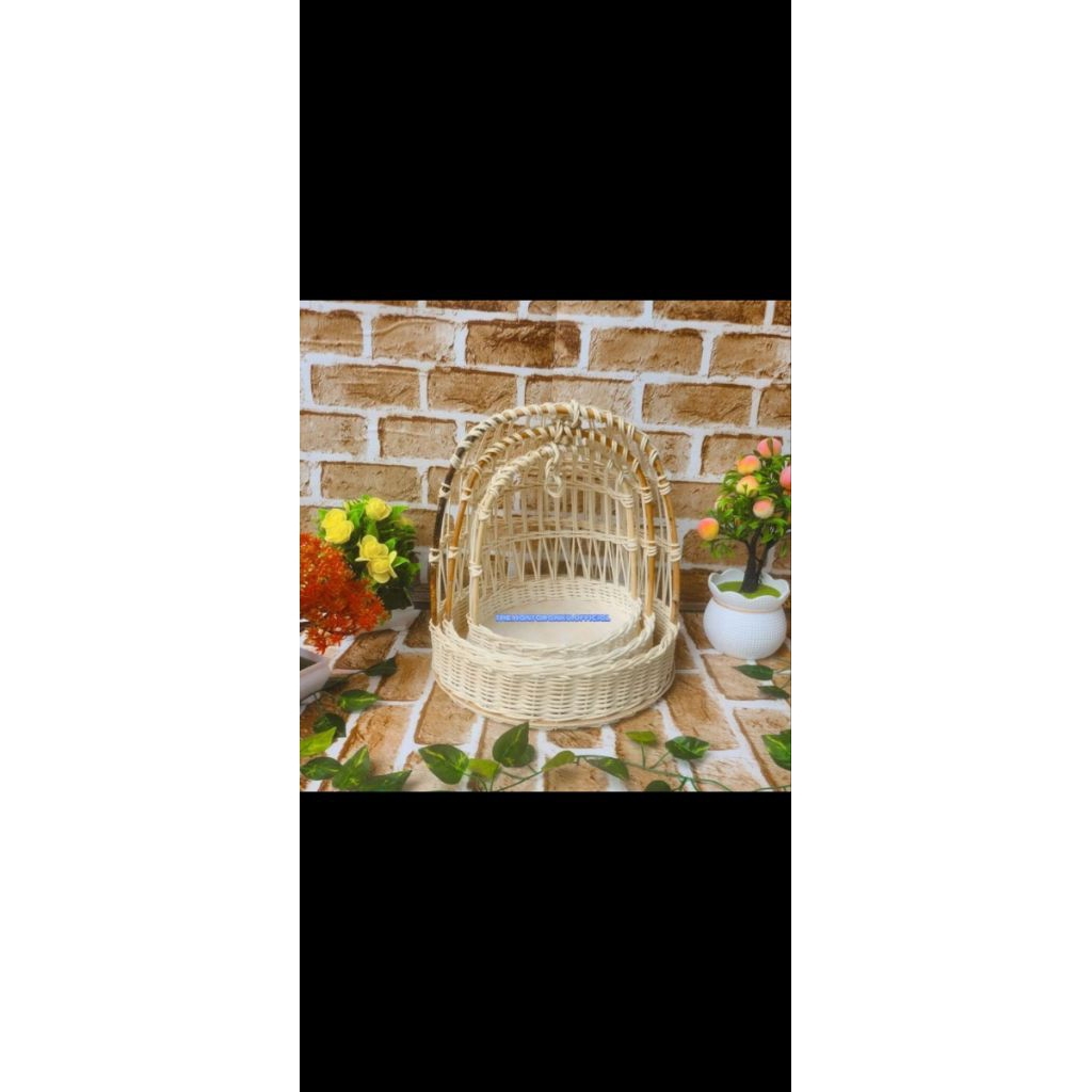 keranjang rotan hantaran / seserahan