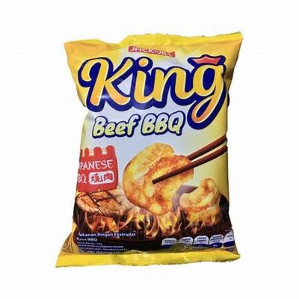 

Kerupuk King Beef BBQ Japanese 55gr