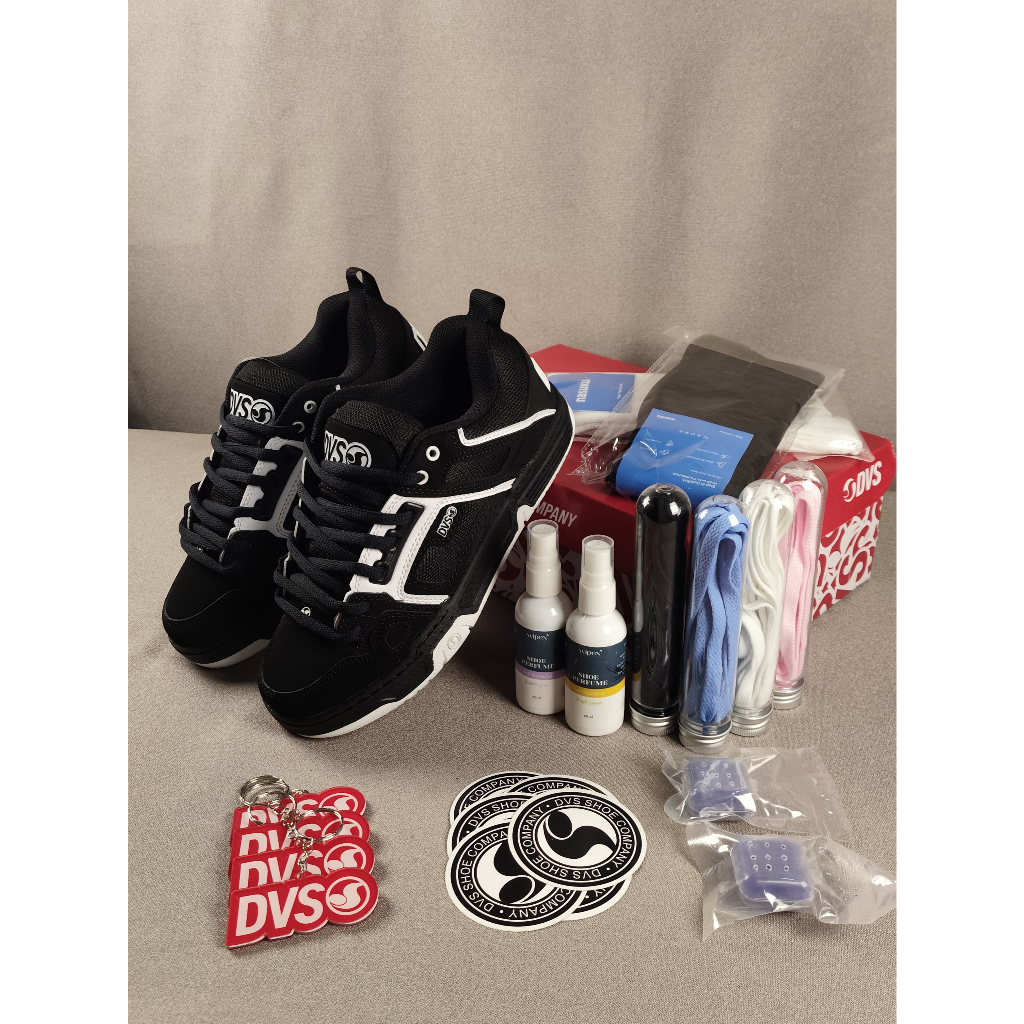 Sepatu Skate DVS Comanche B/B/W Realpict 100% BNIB Global