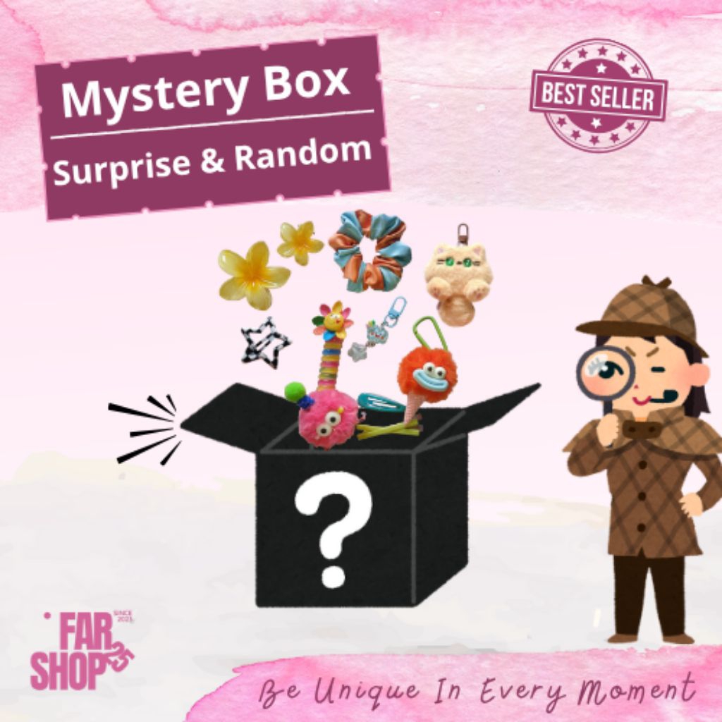 

Mystery Box Aksesoris Cewek fashion Lucu Kekinian Random Hadiah Kado Unik