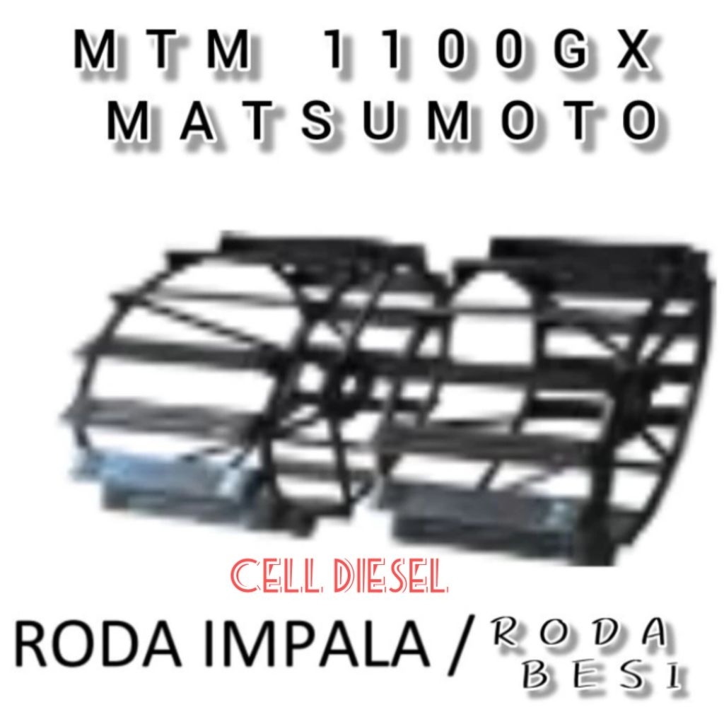 Roda Capung Sawah Set Traktor Tiller MTM 1100 GX Besi