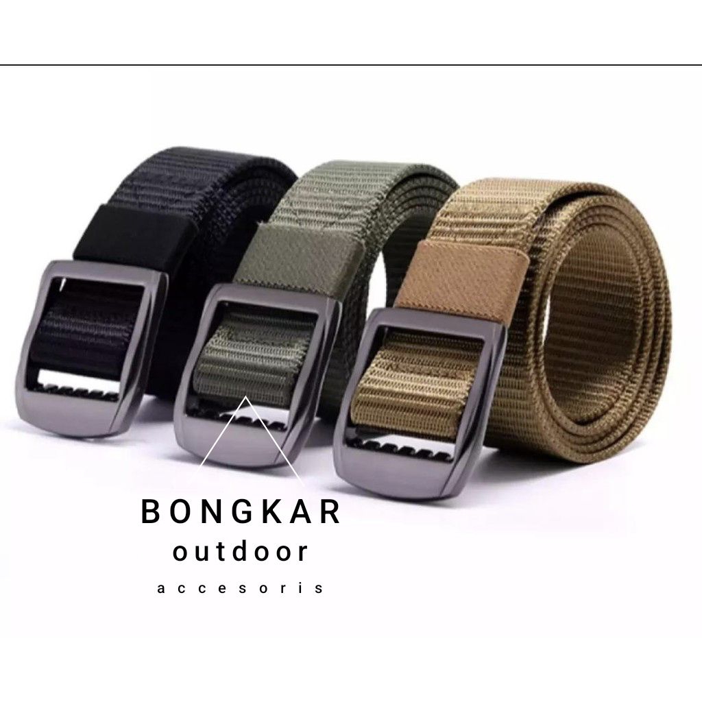 ikat pinggang gesper tactical kepala besi