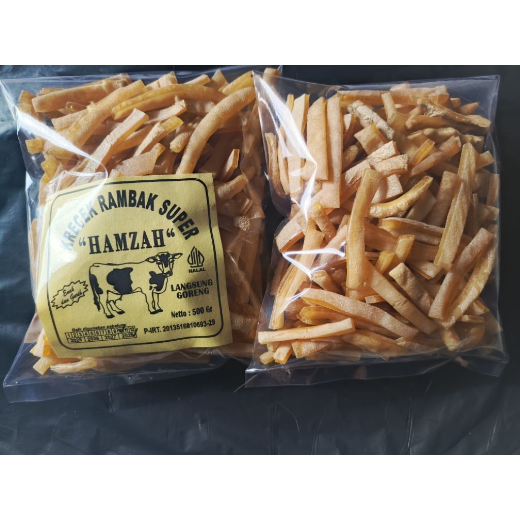 

Krecek rambak kulit sapi "Hamzah" (Stik mie/lidi) *500gr*