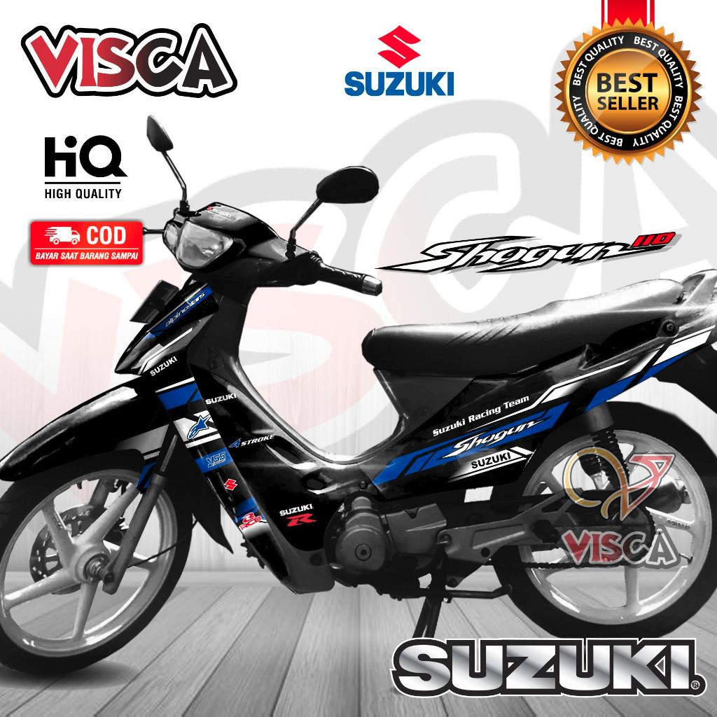 Decal Shogun 110 R Full Body Stiker Shogun 110 R Full Body Striping Shogun 110 R Full Body RACING
