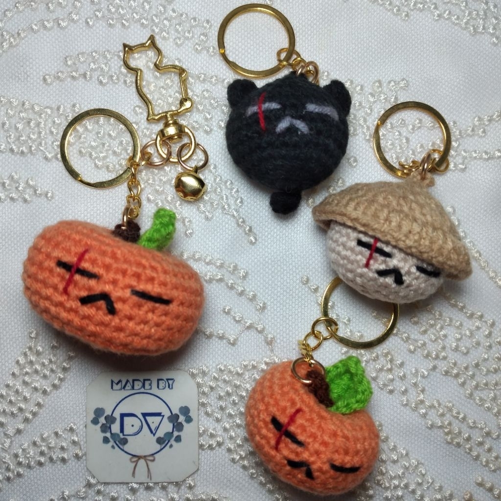(PO) keychain agustd suga yoongi bts gantungan kunci tangerine black cat daechwita jeruk rajut croch