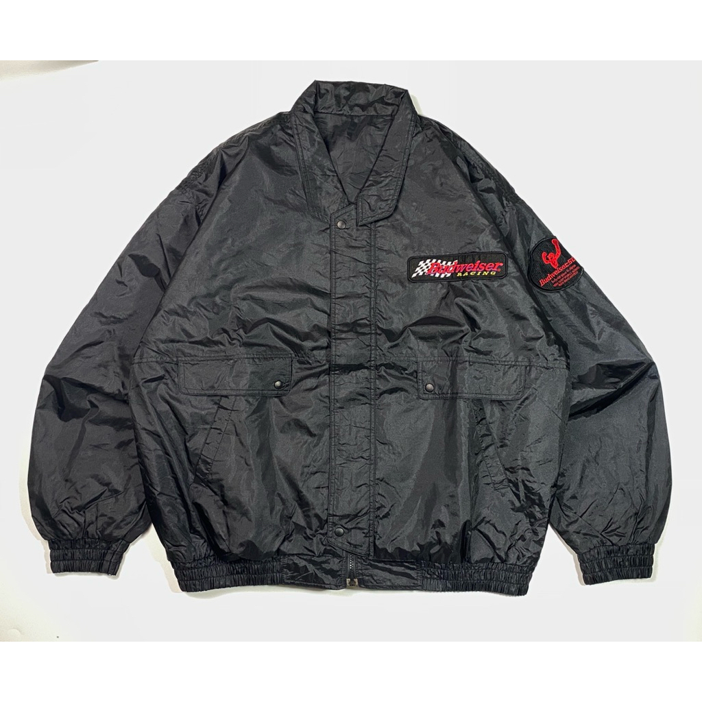 Jaket Bomber Flight Budweiser Racing Second