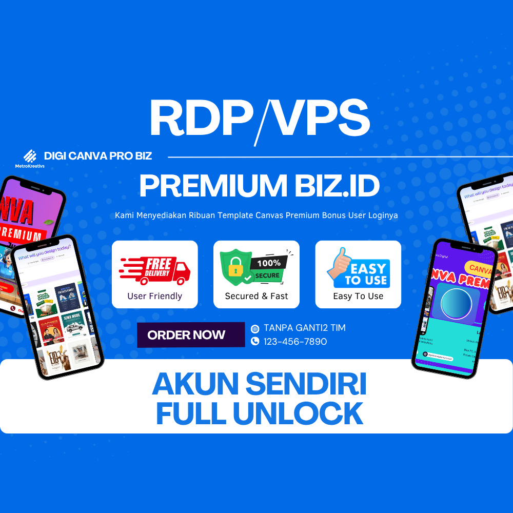 RDP/VPS PREMIUM SERVER SENDIRI BY REQUEST