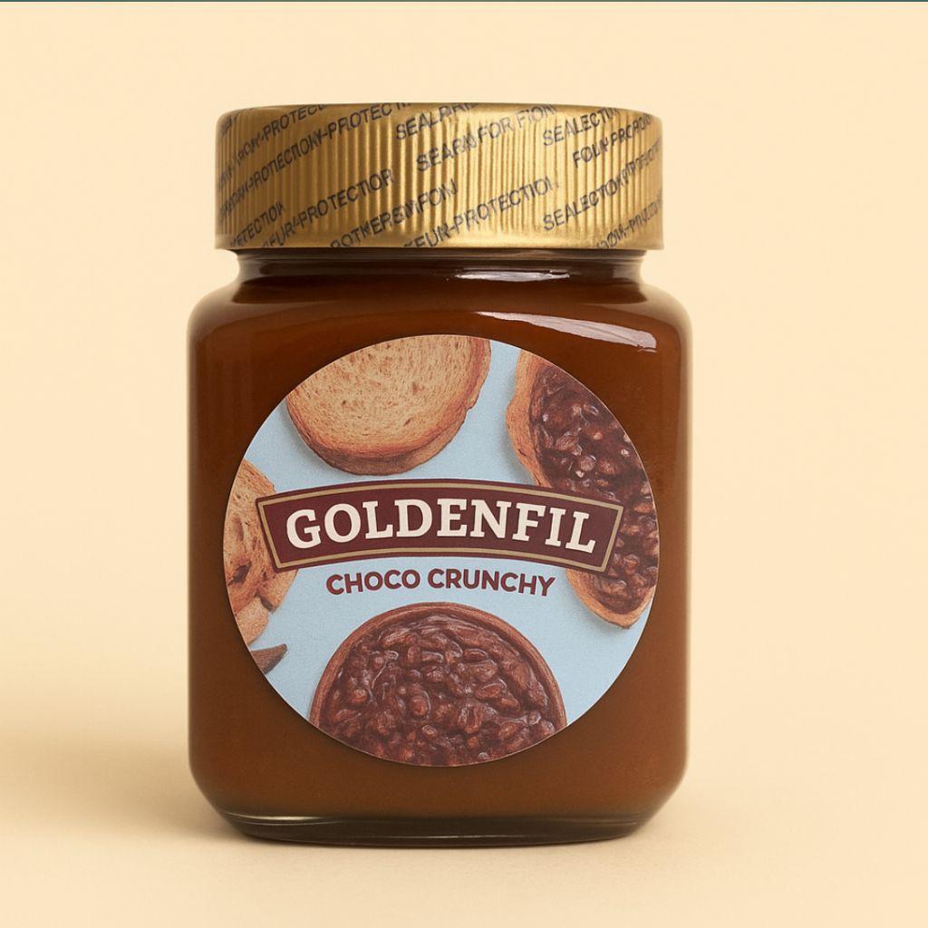 

GOLDENFIL Choco Crunchy Repack - Coklat Topping dan isian kue lezat