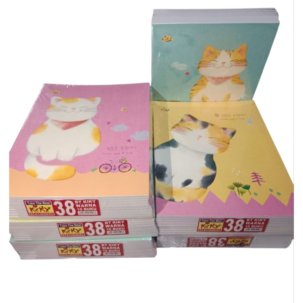 

BUKU TULIS KIKY POLOS & WARNA ISI 38 LEMBAR / BUKU TULIS - KIKY