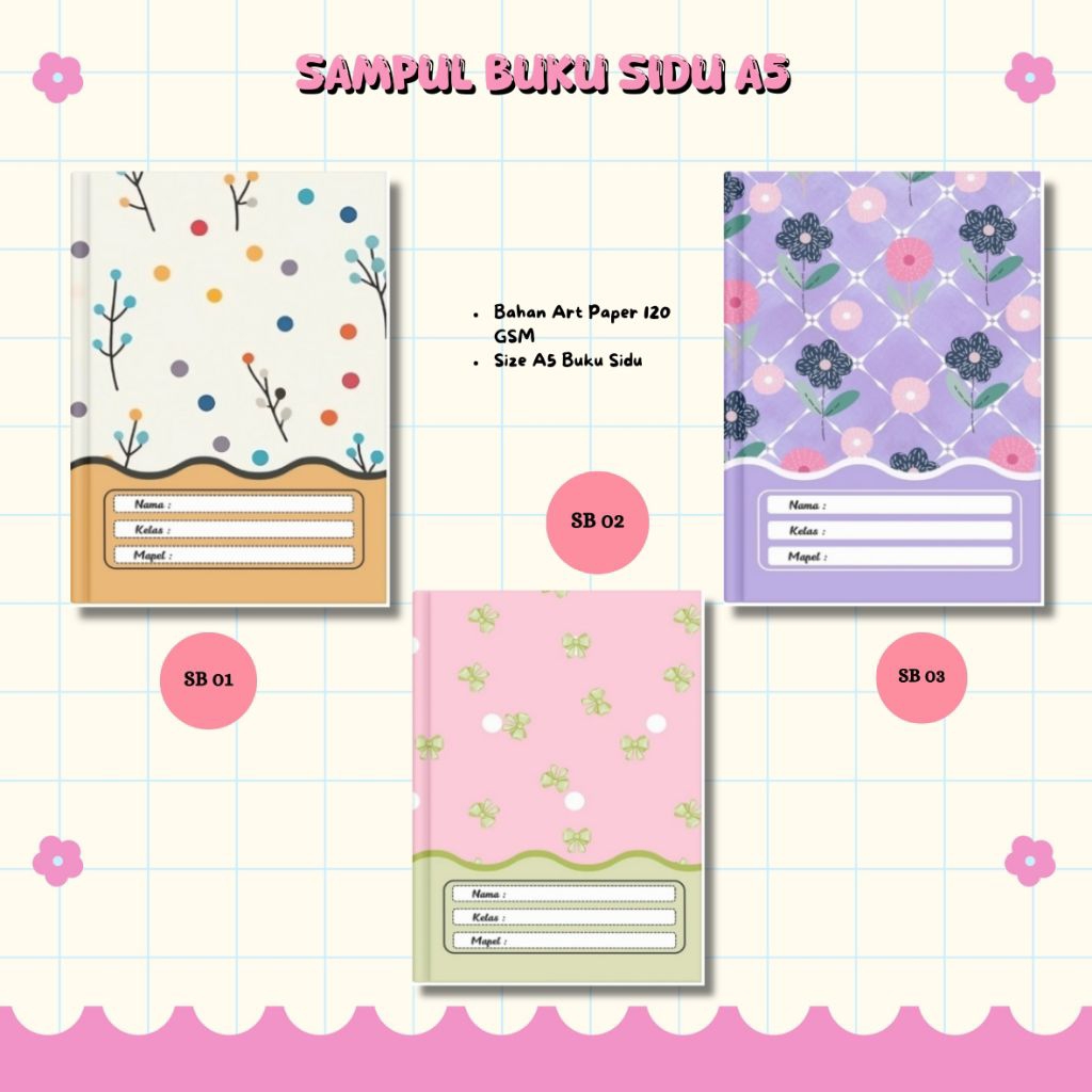 

SAMPUL COVER BUKU AESTHETIC CUSTOM UKURAN SIZE BUKU SIDU A5 KUARTO CANTIK BEST SELLER TERMURAH ALAT TULIS SEKOLAH KANTOR ANAK SD MI SMP SMA KARAKTER LUCU UNIK