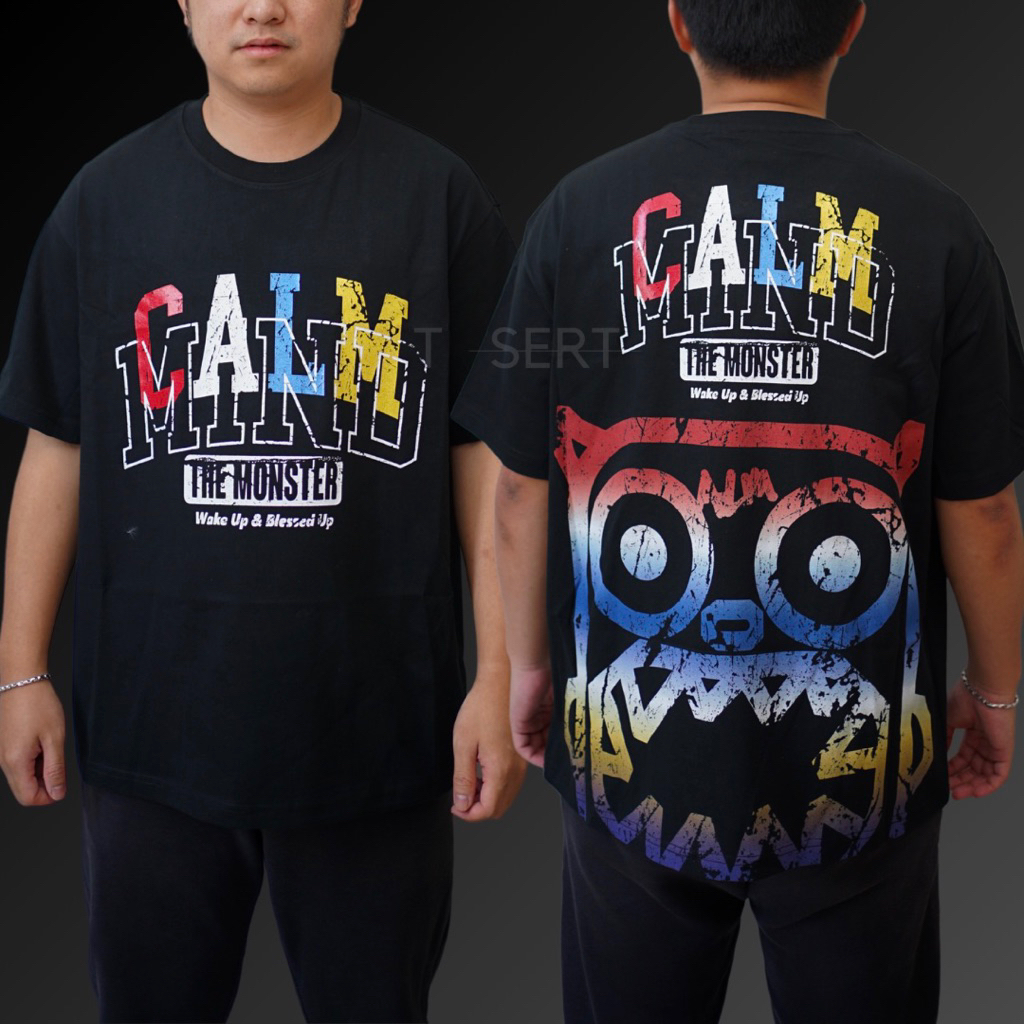 Calmmind Rainbow Monster Tee Original / Baju Kaos Calmmind Authentic