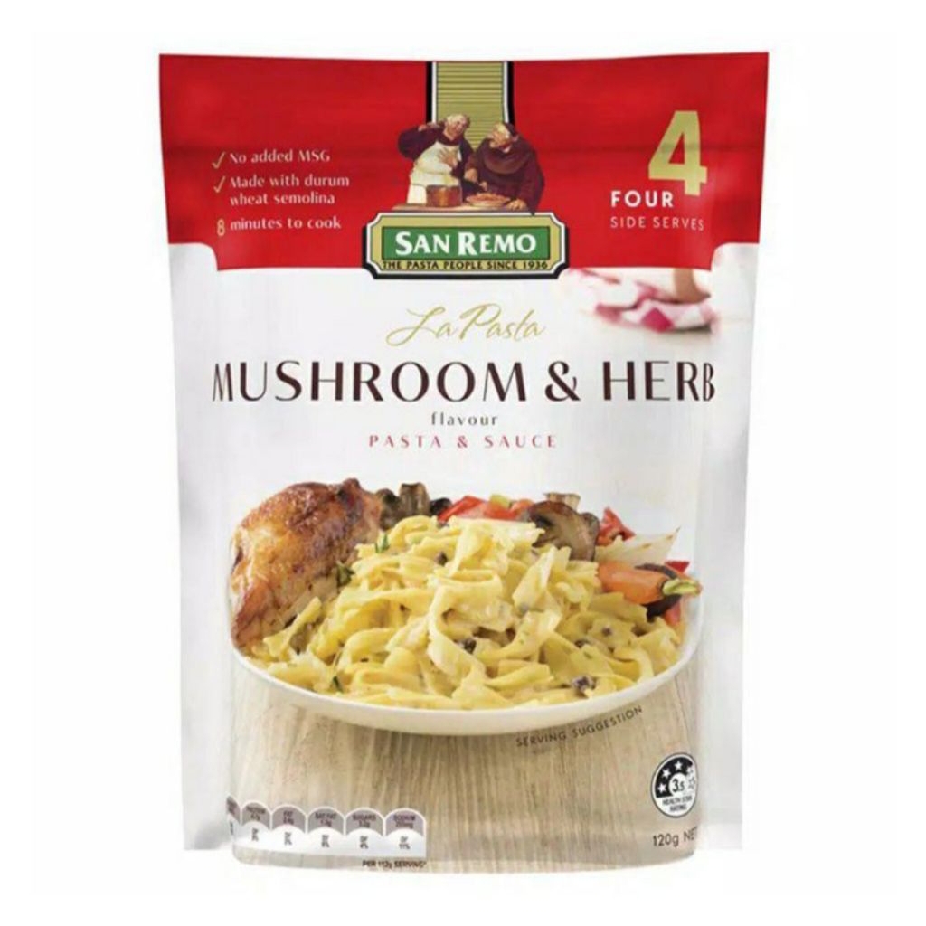 

San Remo Mushroom & Herb 120g