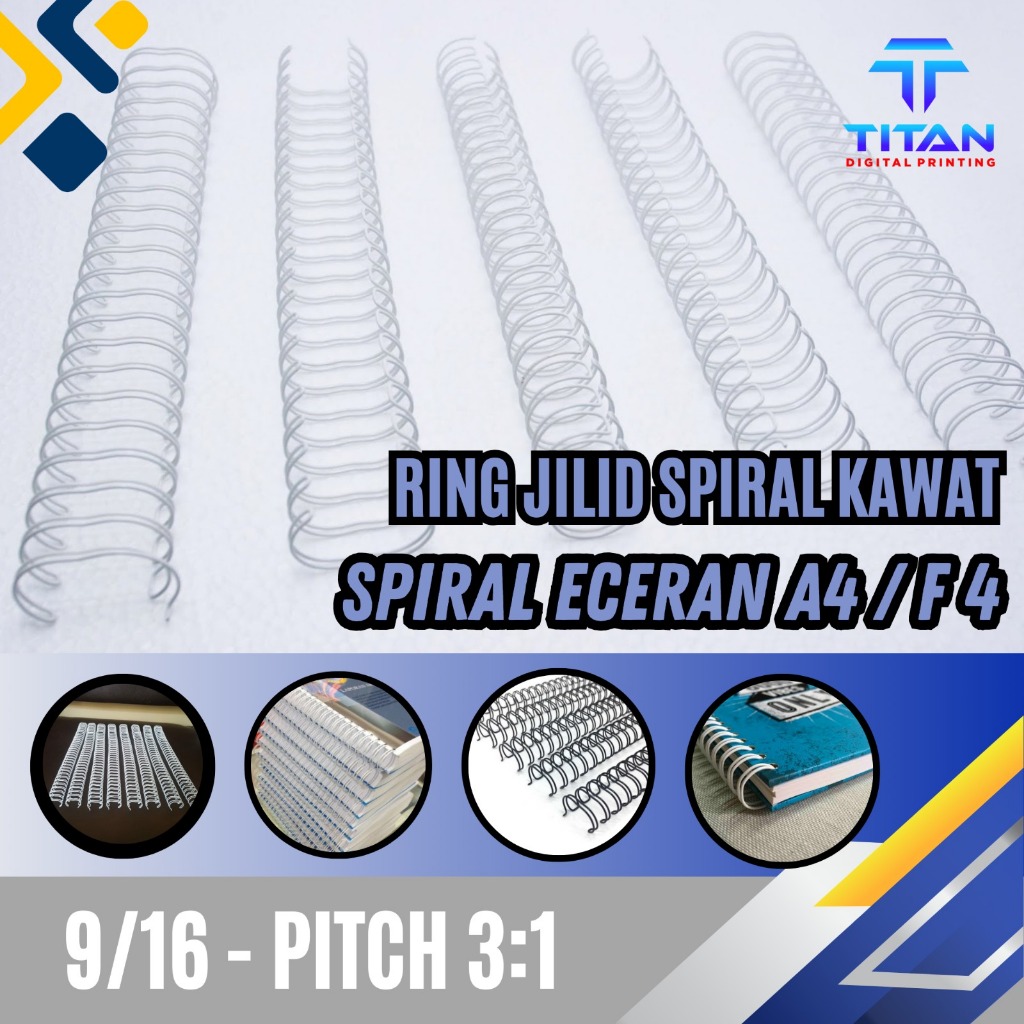 

Ring Kawat Jilid No 9, ECERAN 3:1 - 9/16, Harga untuk Per Pcs. PALINGMURAH