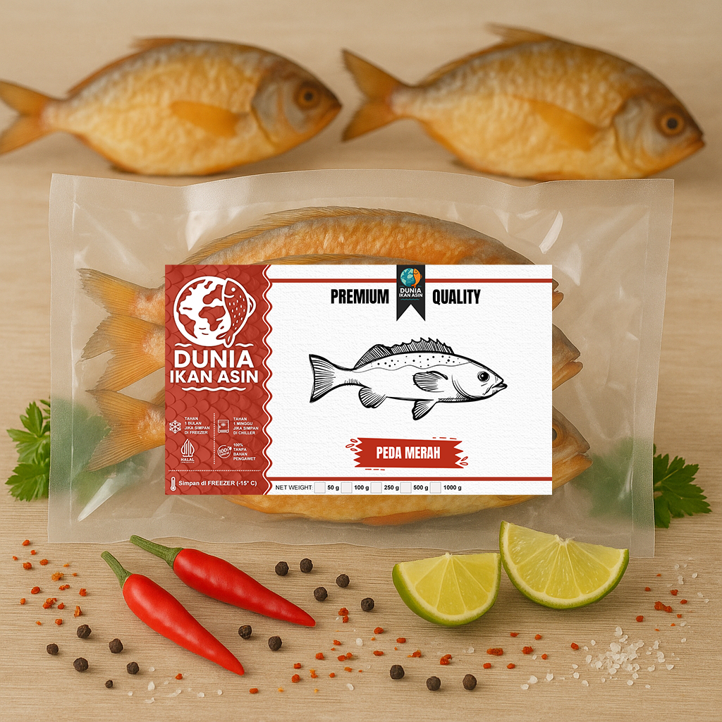 

Ikan Asin Peda Merah Super 1 Ekor 50 gr, 100 gr, 250 gram | DUNIA IKAN ASIN