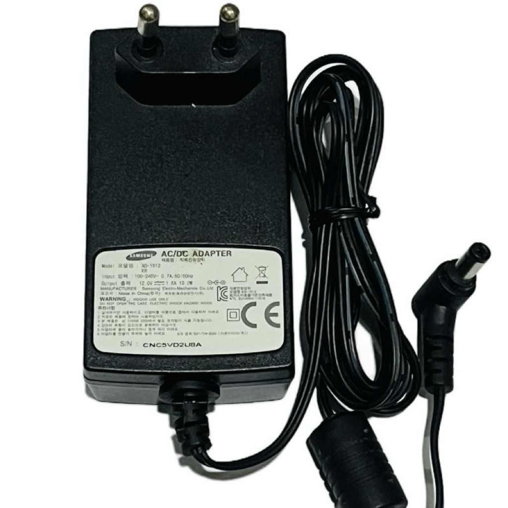 SAMSUNG  AC/DC ADAPTER 12V-1.6A  19.2W JACK UMUM ORIGINAL