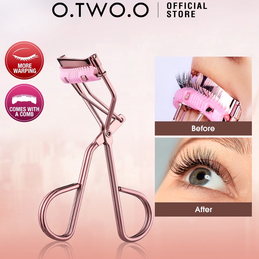 Terbaru OTWOO Comb Eyelash Curler Warping Fits All Eye Shapes Eyelashes More Curling Eye Makeup Tool