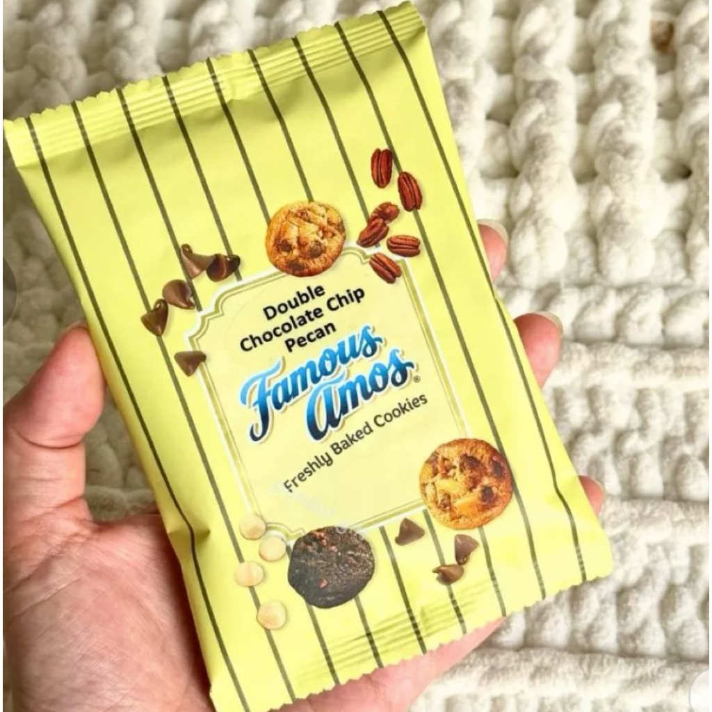 

famous amos cookies asli Malaysia kemasan 25 gr