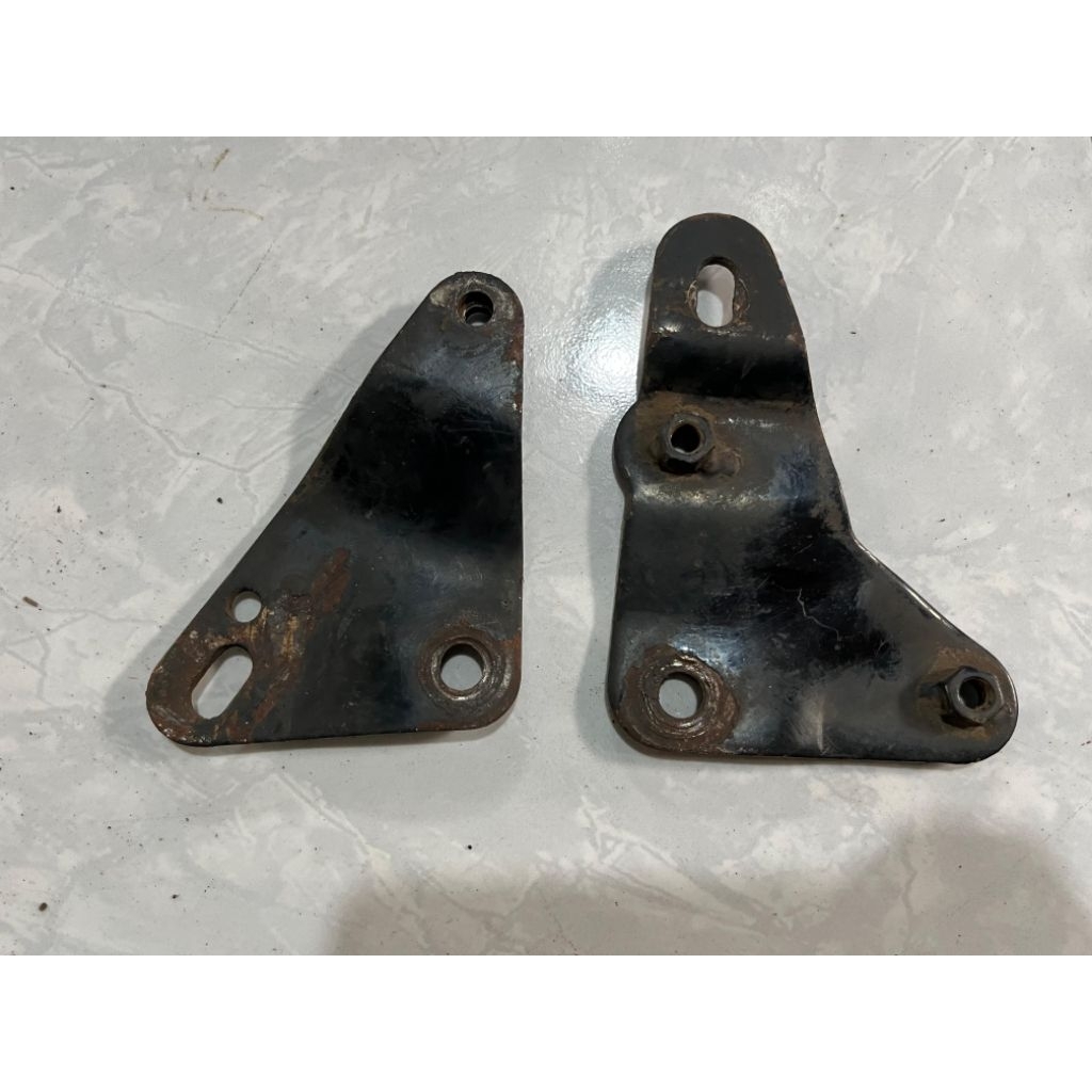 plat besi dudukan adaptor knalpot footstep honda kanan kiri supra x supra fit lama second original