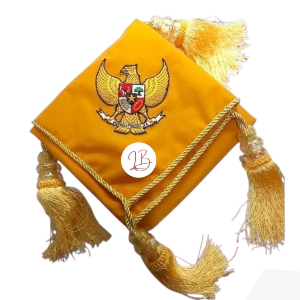 Taplak Baki Garuda Kuning Alas Baki Logo Garuda Warna Kuning Taplak baki Paskibra Kuning Bordir Komp