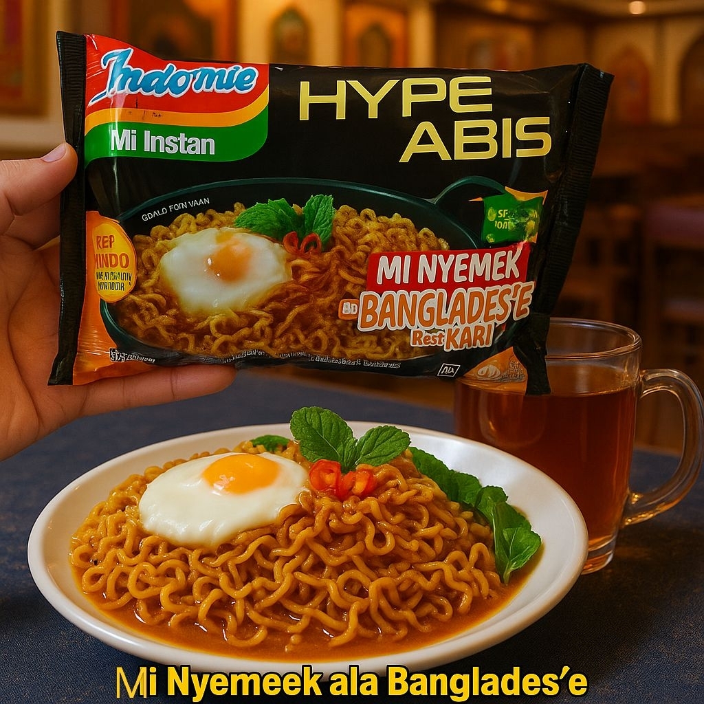 

BARU!!Indomie mie nyemek ala Bangladesh rasa kari/mie ala banglahdes'e