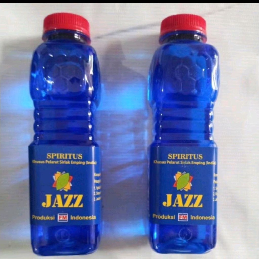 

Spiritus Jazz Biru Ukuran 250ML 1 Botol Produk Indonesia Water