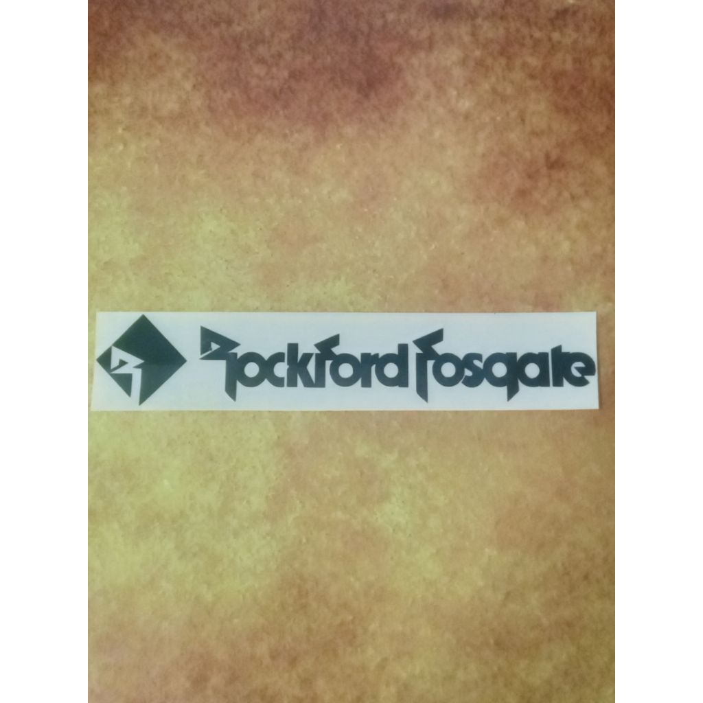 Sticker Cutting Rockford Fosgate
