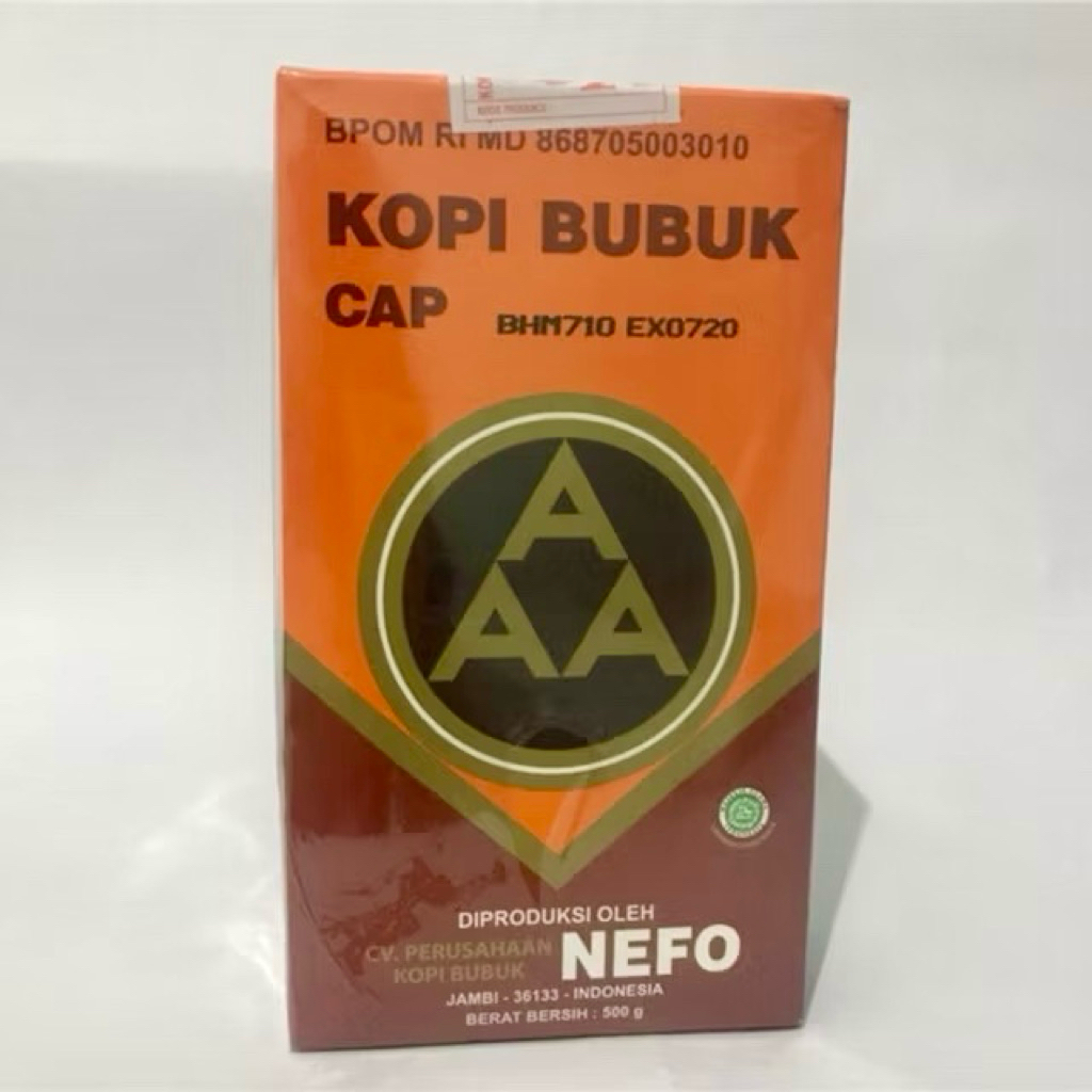 

Kopi Murni Bubuk Hitam Excelsa Nikmat Asli Cap AAA Nefo 500 gra