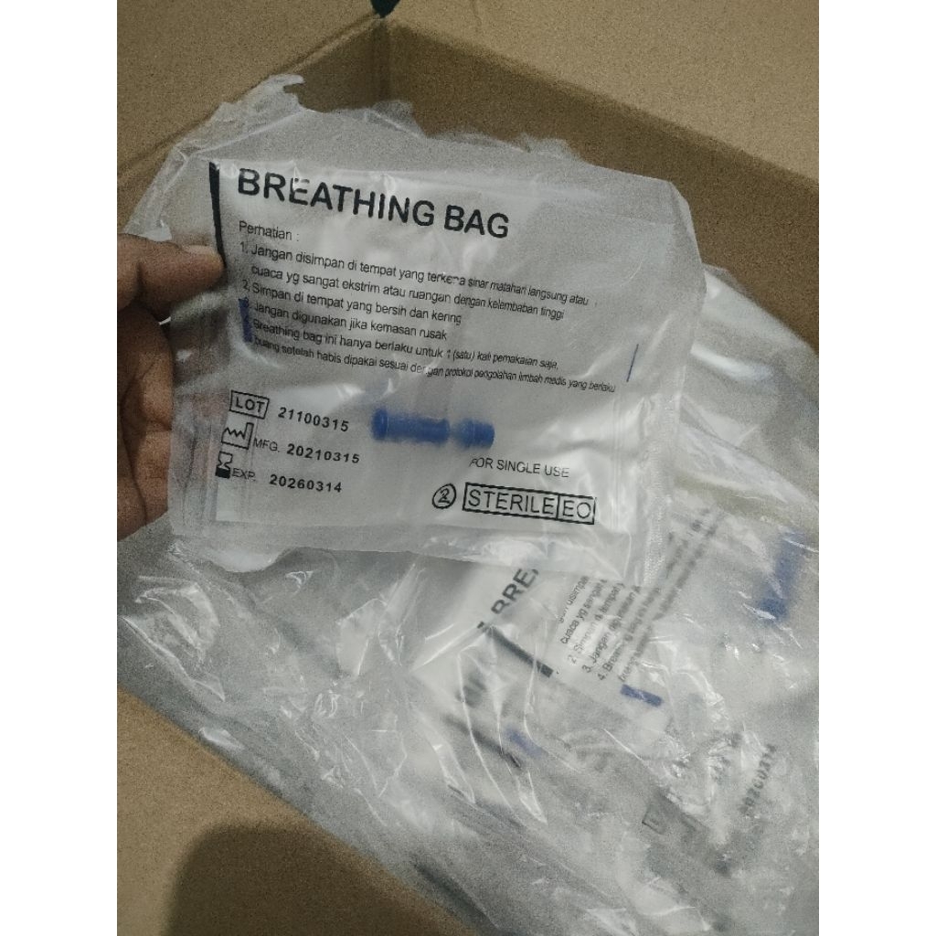 breathing bag / kantong nafas ready stock