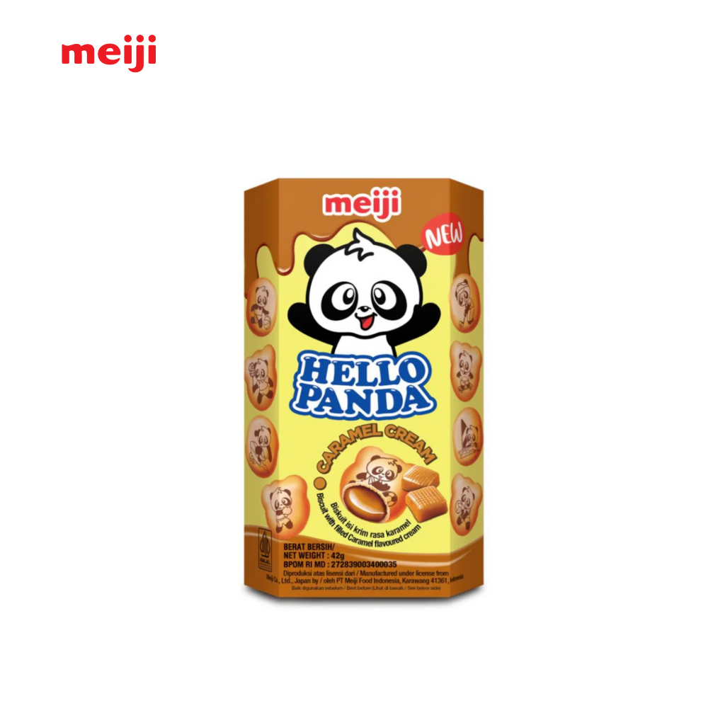 

Meiji Hello Panda Biskuit Caramel Snack Ringan 42Gr