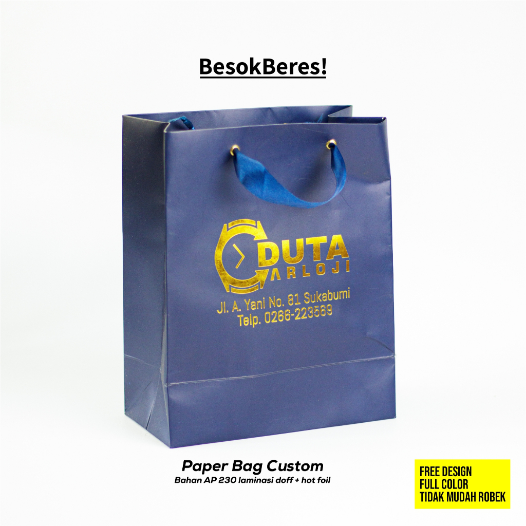 

Paper Bag Custom Premium | Desain Bebas