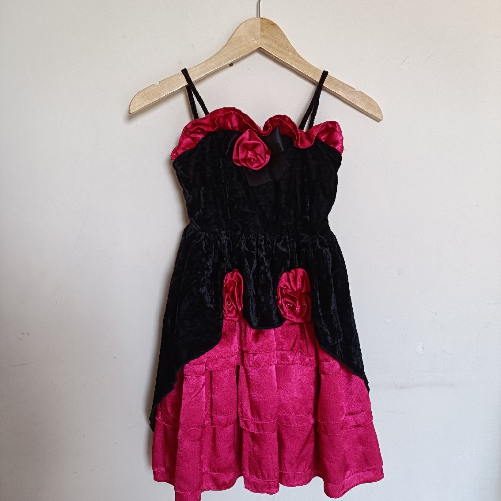 Dress pesta anak velvet / dress velvet kids / Gaun pesta anak