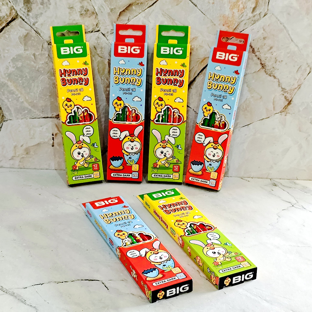 

SELUSIN ( 12 BIJI ) Pensil 2B Kayagi / BIG Motif Anak