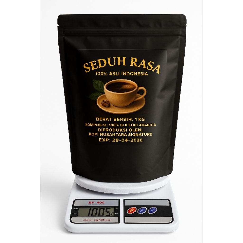 

Kopi Arabica 1KG Premium Seduh Rasa — Kopi Hitam Nusantara Pahit Mantap Asli Indonesia