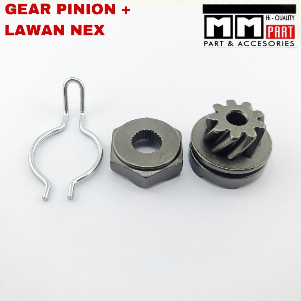 GEAR PINION + LAWAN NEX – GIGI PINION LAWAN AS SELAH KICK STARTER NEX KARBU NEX FI NEX 110