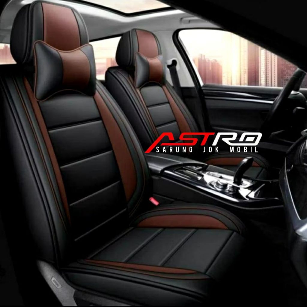 Sarung jok mobil Ertiga Suzuki Ertiga 2013 - 2026 full set depan tengah belakang bahan kulit Oscar