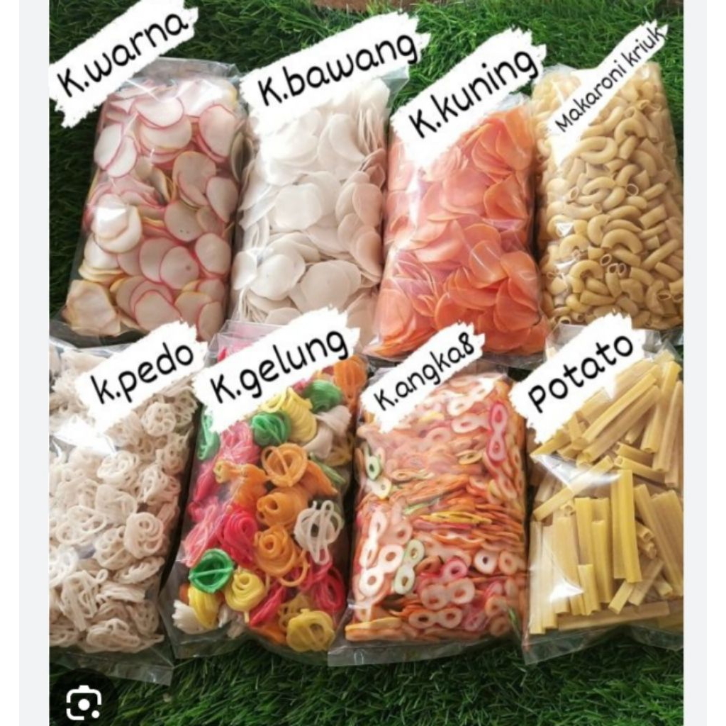 

kripik seblak berwarna banyak pilihan