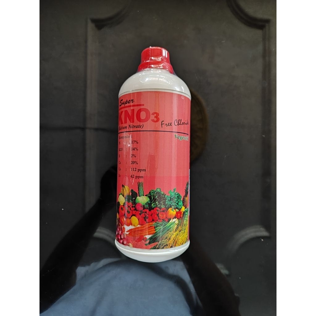 Pupuk Kno3 Merah Cair Fase Vegetatif Kemasan 1 Liter