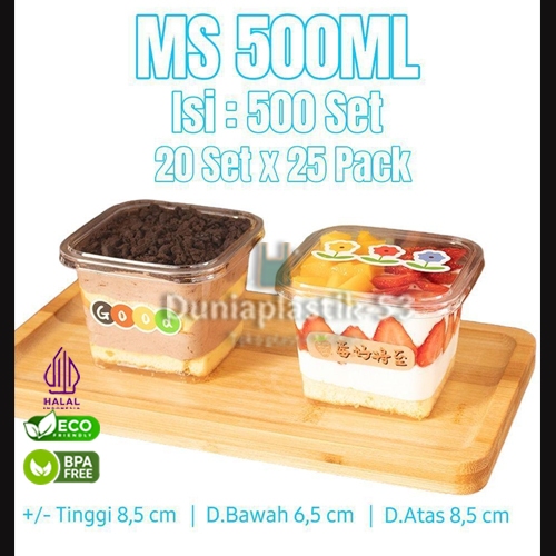 Mika Salad Buah / Mika Ice cream / Korean Dessert Cup / Mika cup dessert / Mika tiramisu - MS 500